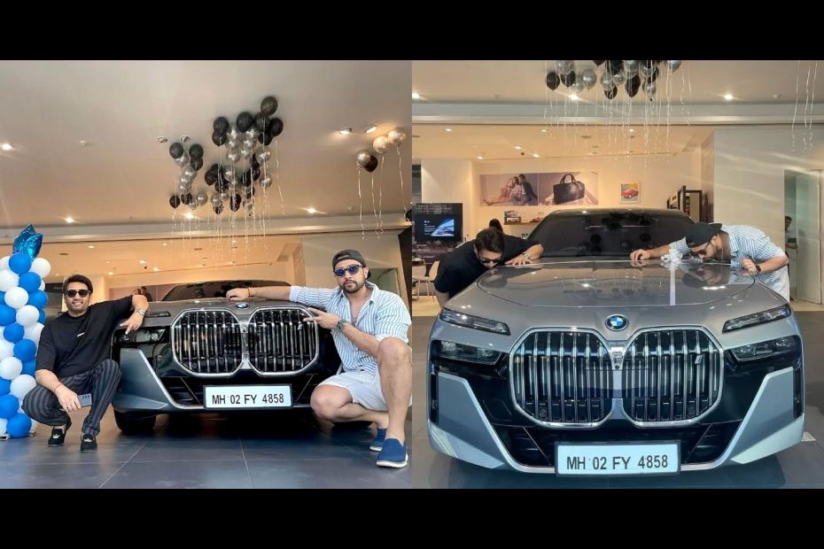 Shekar Suman with his BMW i7