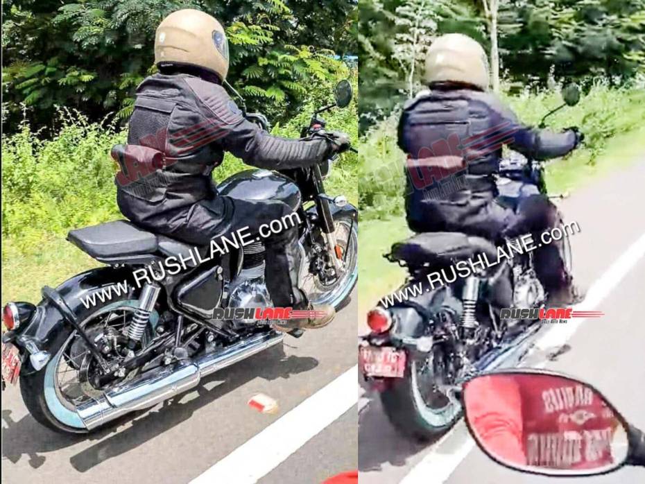 Royal Enfield Shotgun 350 Spied with acessoru pillion seat