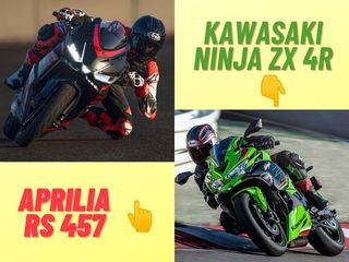 In 5 Pics: Aprilia RS 457 And Kawasaki Ninja ZX 4R Compared
