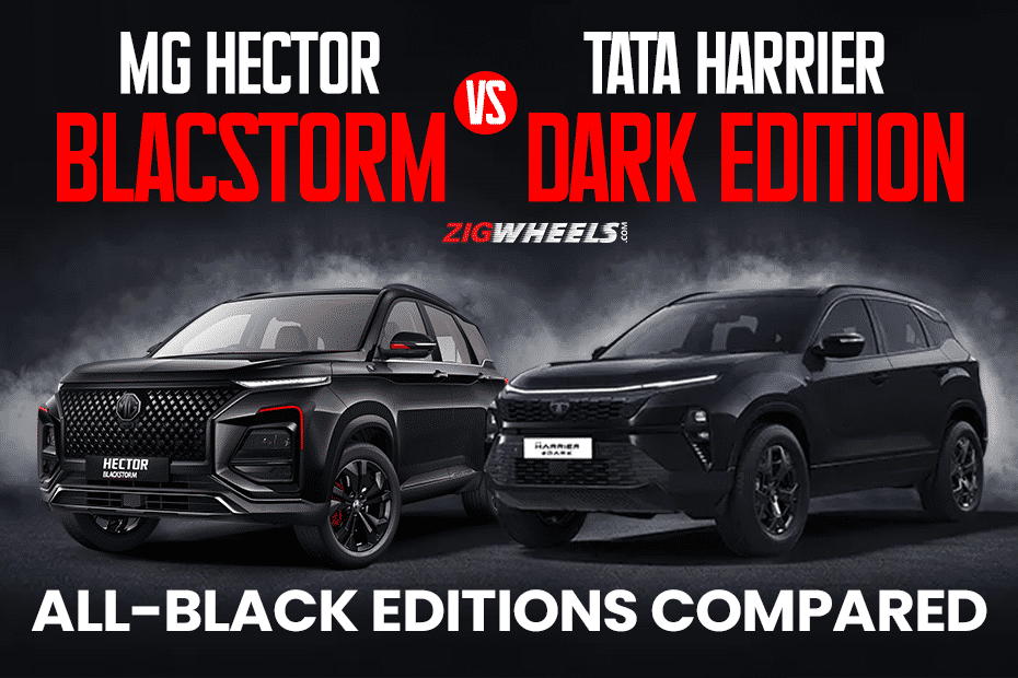 MG Hector Blackstorm vs Tata Harrier Dark Edition