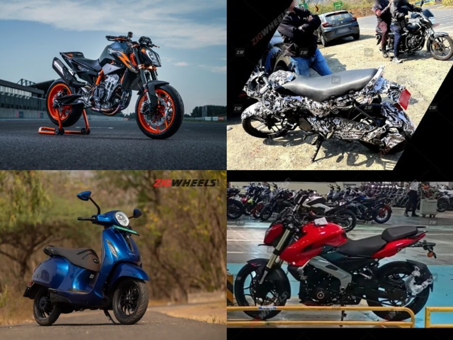 2 New Bajaj Chetak Scooters, 6 New Bajaj Pulsar Bikes, Bajaj CNG Bike Details, KTM Big Bikes India Launch And Bajaj Chetak-based Hydrogen Scooter Incoming