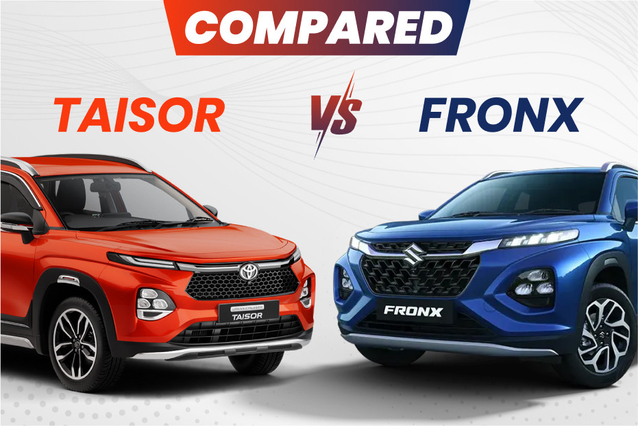 Toyota Urban Cruiser Taisor vs Maruti Fronx: Design, Interior, Features ...
