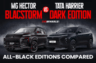 MG Hector Blackstorm Edition vs Tata Harrier Dark Edition: Which Midsize SUV Looks Better In Black?