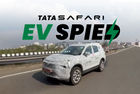 Tata Safari EV Spotted Testing, Showcases Its Exterior Design