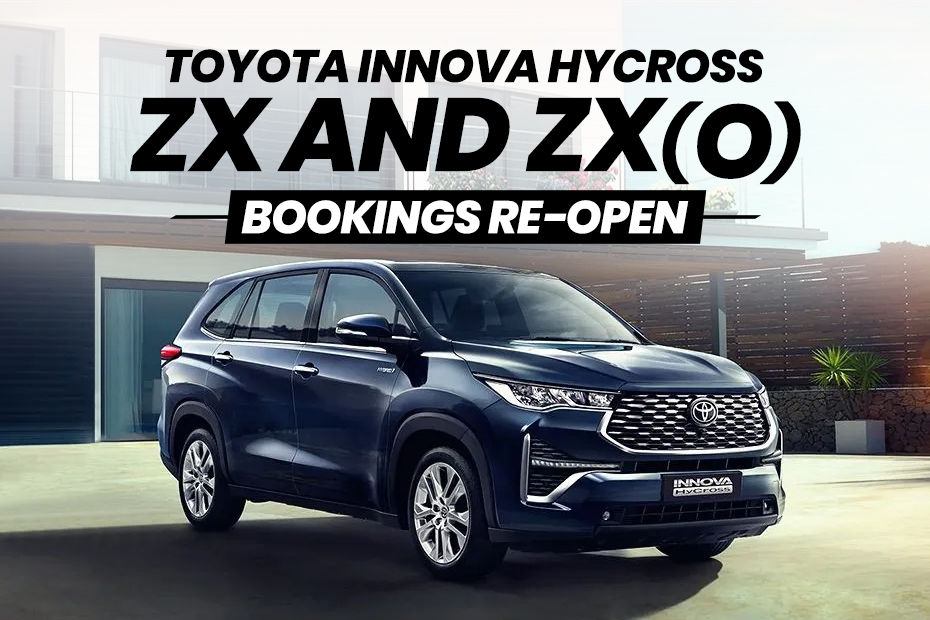 Top-spec Toyota Innova Hycross ZX And ZX(O) Variants Bookings Re