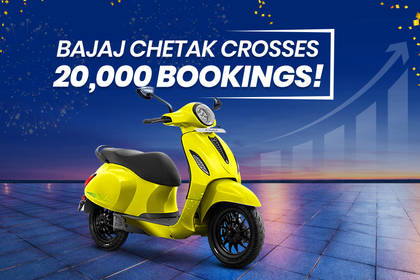 Bajaj Chetak Crosses 20,000 Bookings