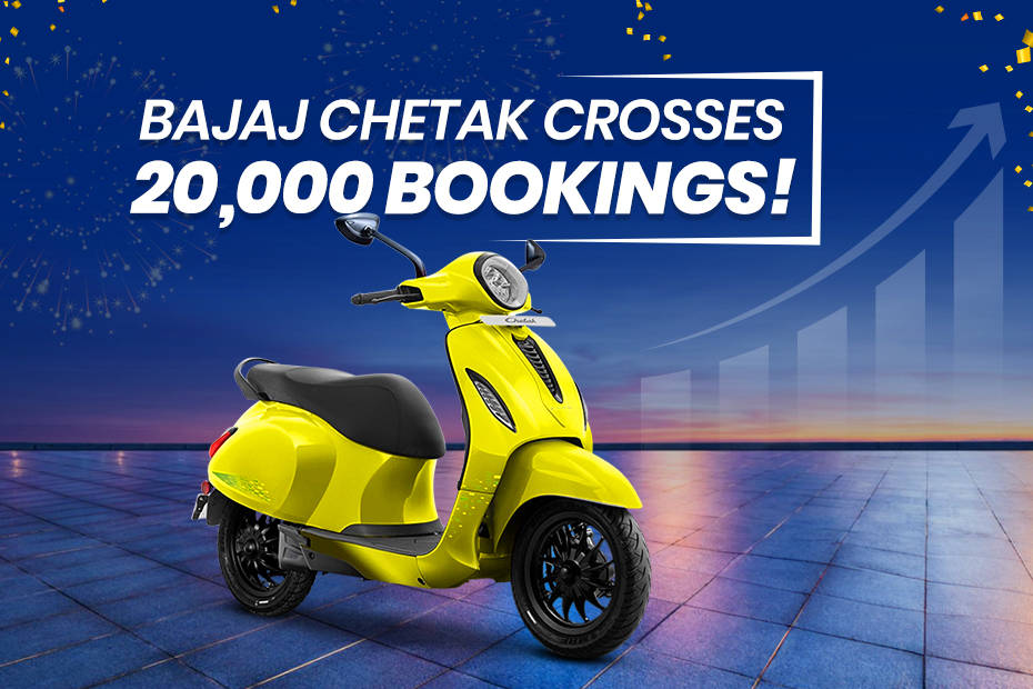 Bajaj Chetak Crosses 20,000 Bookings