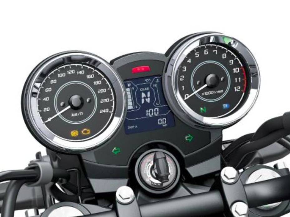 Kawasaki Z650RS instrument console