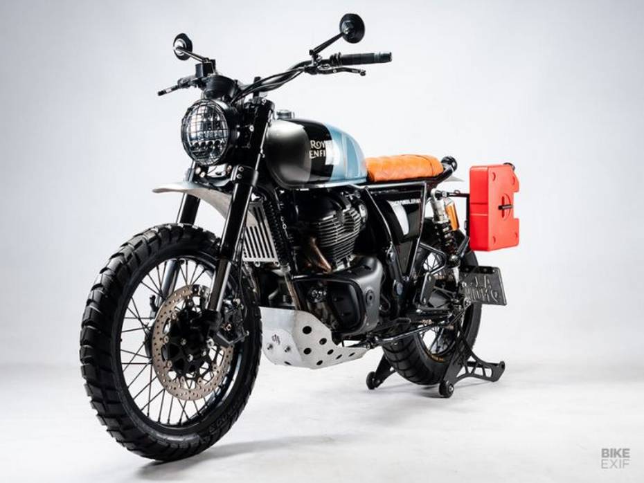 Modified interceptor 650 scrambler