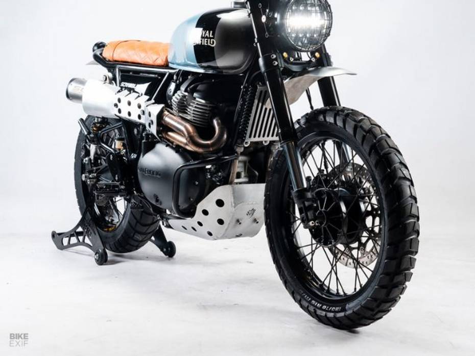 Modified Royal Enfield Interceptor 650 underpinnings