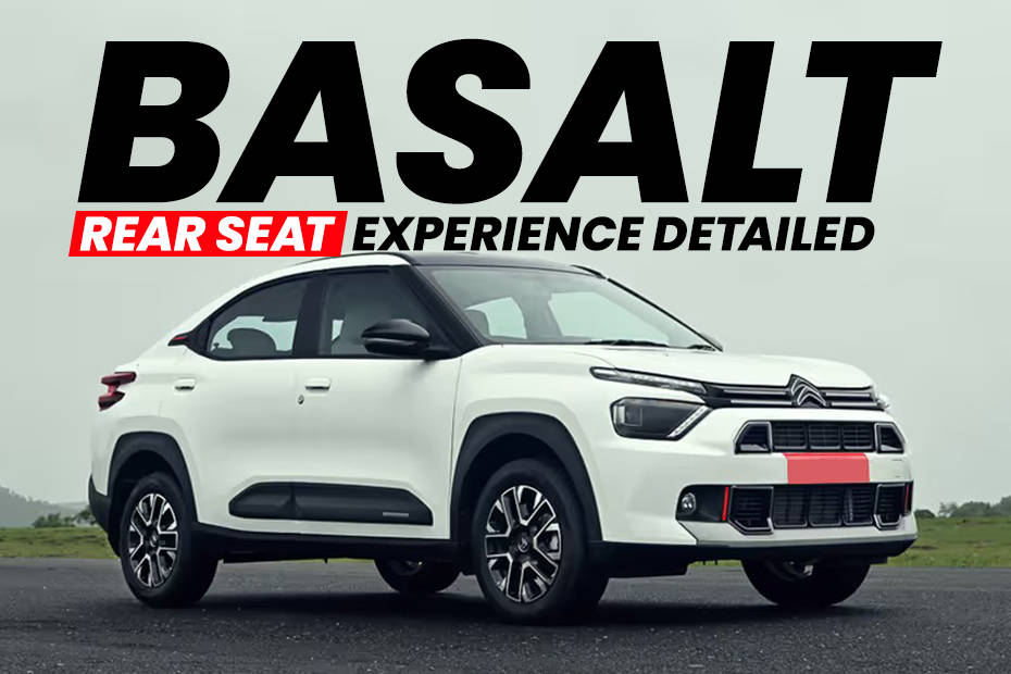 Citroen Basalt Rear Seat Experience 