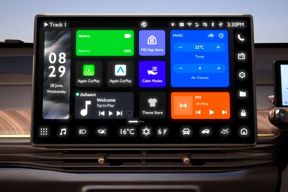 MG Windsor EV Touchscreen