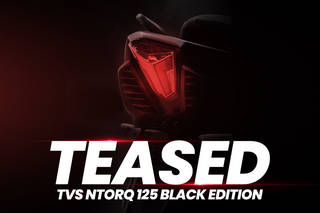 TVS NTorq 125 Black Edition Variant Teased TVS NTorq 125 Black Edition Variant Teased