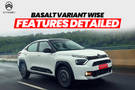 Citroen Basalt: Here’s What You Get With Each Variant