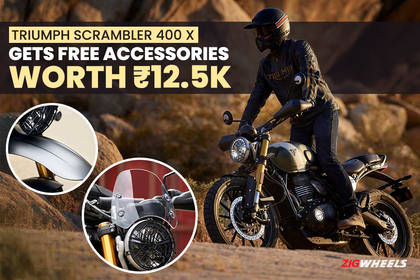 Triumph Scrambler 400 X Gets Free Accessories Worth Rs 12.5k