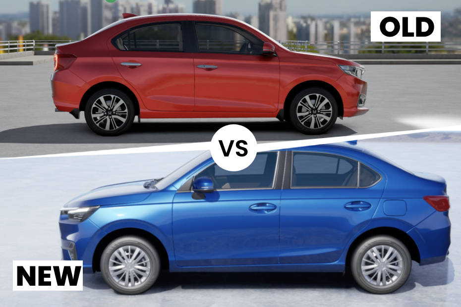 Base-spec New Honda Amaze V vs Old Honda Amaze One-Above-Base S: Design ...