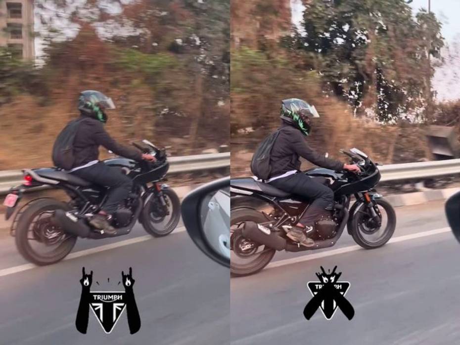 Upcoming Triumph Thruxton 400 Spied Testing For the First Time In India