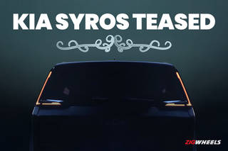 Upcoming Kia Syros Teased Again With Sleek LED Taillights Ahead Of Imminent Debut