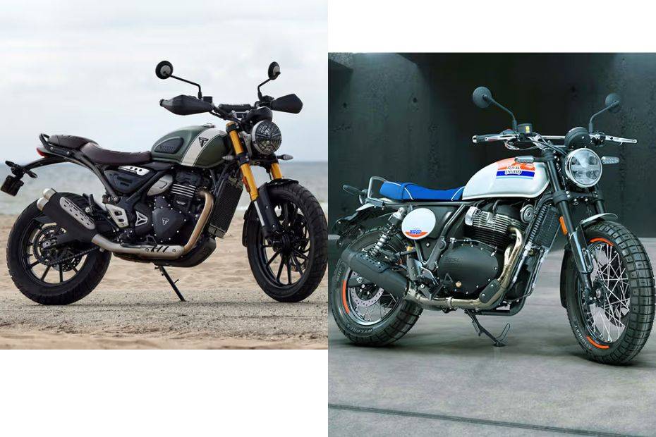 Royal Enfield Bear Vs Triumph Scrambler X Key Specifications Compared Along With Images