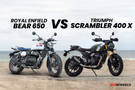 Royal Enfield Bear 650 VS Triumph Scrambler 400 X: Compared in 6 images