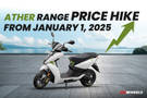 Ather 450 Apex, 450X and 450S Prices To Increase From January 1, 2025