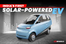 This Vayve Eva, To Be Showcased At Bharat Mobility Global Expo, Can Be Charged Via A Solar Panel On The Roof