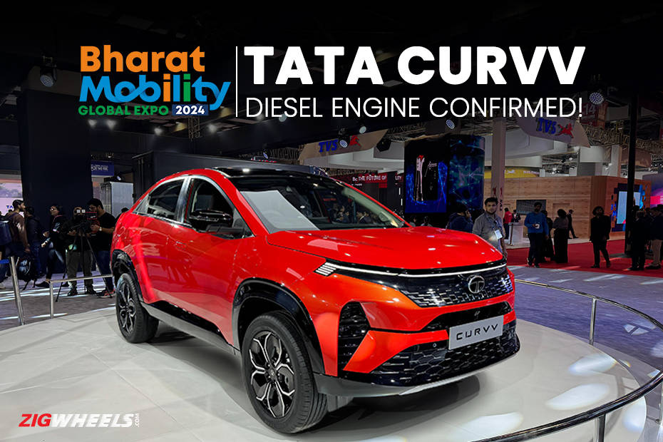 Tata Curvv Unveiled, Diesel Confirmed: Bharat Mobility Expo 2024 ...