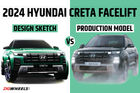 2024 Hyundai Creta Facelift: Design Sketches Vs Production Model