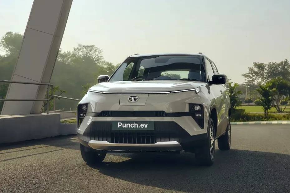 2024 Tata Punch EV Interior Partially Revealed With Bigger Infotainment And Nexon-inspired AC Controls