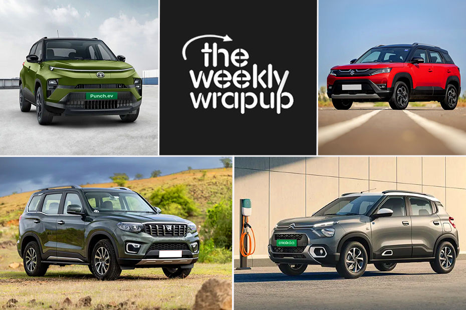 Top 7 Car News Of The Week: Tata Punch EV Deliveries Commence, Maruti Suzuki Reintroduced Mild-hybrid Tech In Some Brezza Manual Variants, New Citroen eC3 Top-spec Variant Launched, And More