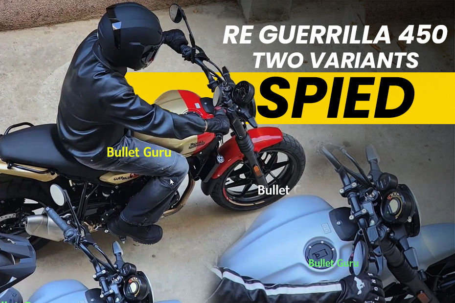 Royal Enfield Guerrilla 450 Two Variants Spied