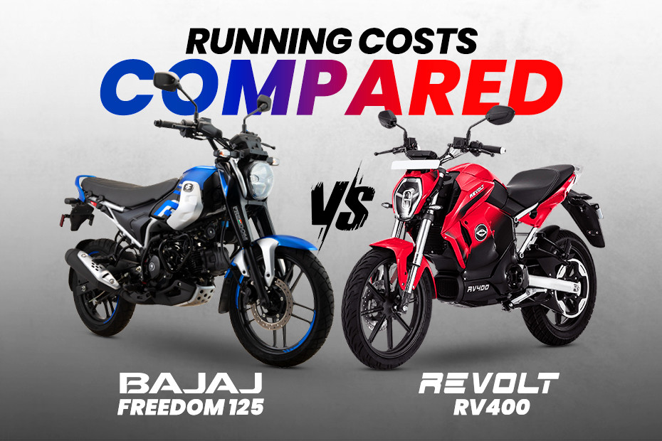 CNG Bike vs Electric Bike Bajaj Freedom 125 vs Revolt RV400