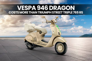 Vespa 946 Dragon Launched: India’s Most Expensive Scooter Costs More Than The Triumph Street Triple 765 RS Vespa 946 Dragon Launched: India’s Most Expensive Scooter Costs More Than The Triumph Street Triple 765 RS
