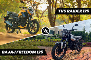 Bajaj Freedom 125 CNG Bike vs TVS Raider 125: Image Comparison