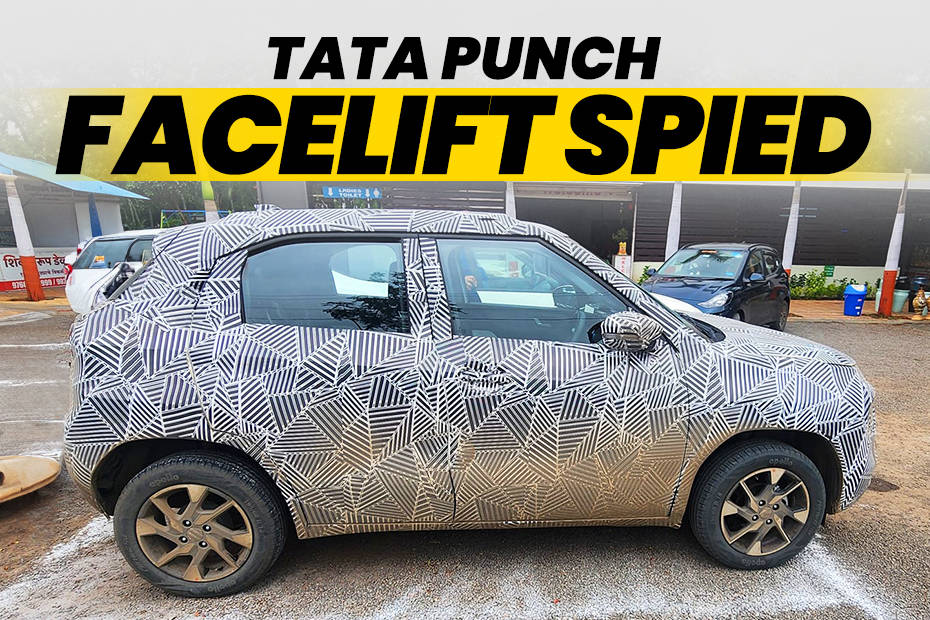 Tata Punch Facelift Spied Testing On Roads With New Features Ahead Of ...