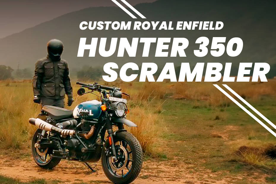 Royal Enfield Hunter 350 Modified Into A Scrambler - ZigWheels