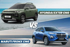 Hyundai Exter CNG vs Maruti Suzuki Fronx CNG: Key Differences Explained