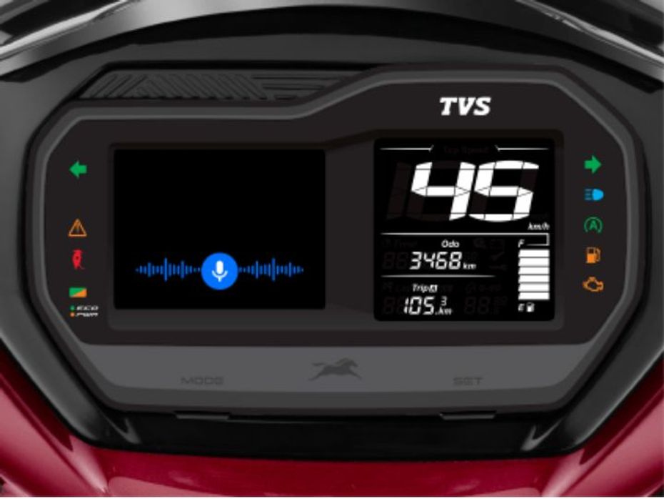 TVS Jupiter 125 SmartXonnect instrument console