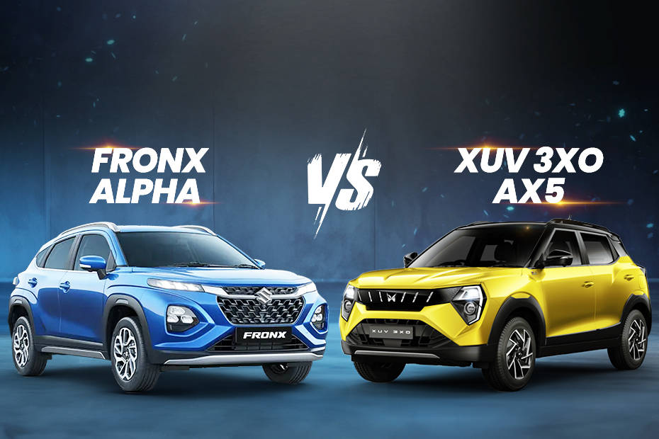 Mahindra XUV 3XO AX5 Vs Maruti Suzuki Fronx Alpha: Dimensions, Features ...