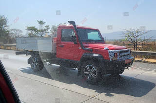 Spied: This 2-door Force Gurkha Pickup Truck Would Be Ideal For Inaccessible Regions Spied: This 2-door Force Gurkha Pickup Truck Would Be Ideal For Inaccessible Regions