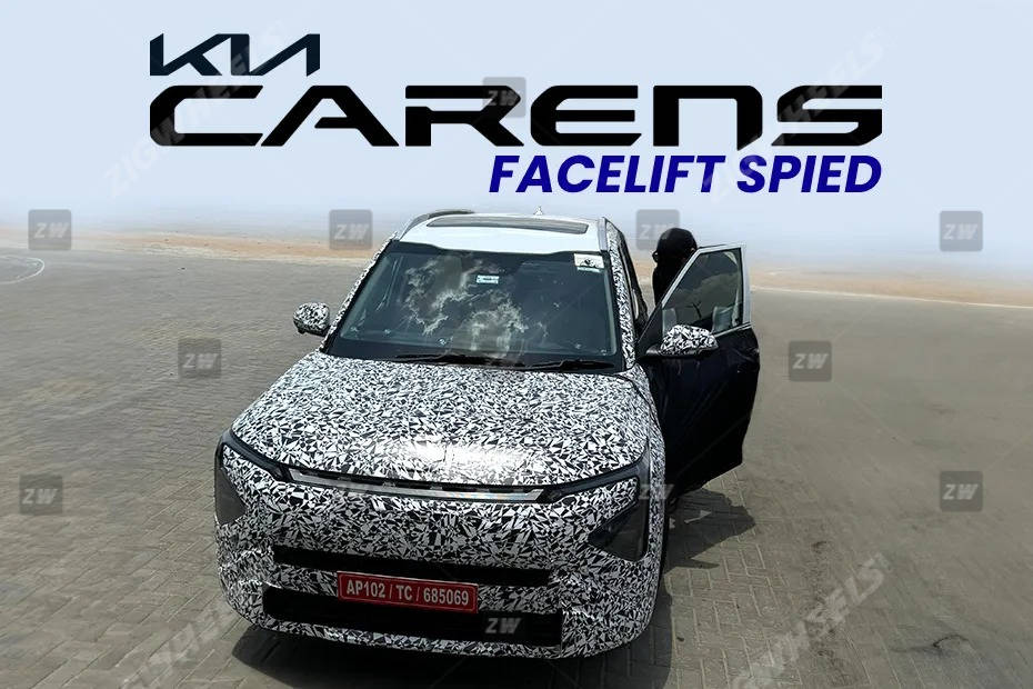 2025 Kia Carens Facelift Spotted Testing On Indian Roads, Reveals New