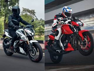 Updated Bajaj Pulsar N160 vs TVS Apache RTR 160 4V: Image Comparison