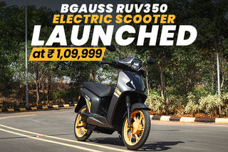 BREAKING: BGauss RUV 350 Electric Scooter Launched At Rs 1,09,999