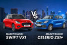 Maruti Suzuki Swift Vxi vs Maruti Suzuki Celerio Zxi+: Cross-shopping Simplified