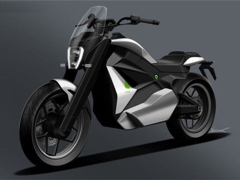 Ather Electric Bike - Design Sketch
