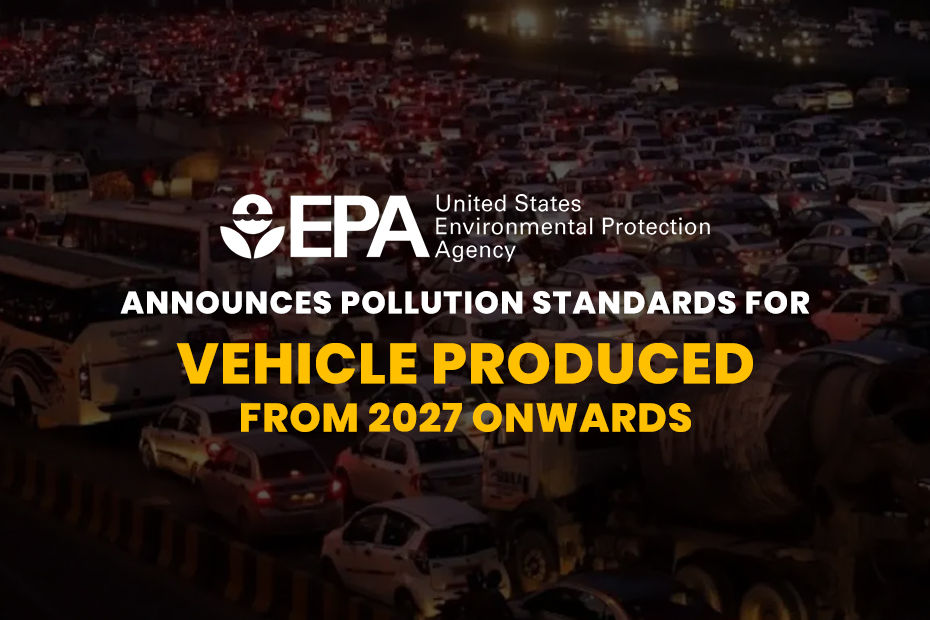 US EPA Pollution Standard For Passenger Vehicles