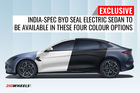 EXCLUSIVE: India-spec BYD Seal Electric Sedan Colourways Revealed
