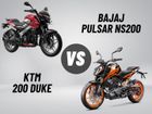 2024 Bajaj Pulsar NS200 vs KTM Duke 200: Image Comparison