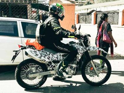 Kawasaki KLX 230 S Spied testing in India - Side