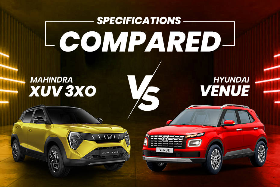 Mahindra XUV 3XO vs Hyundai Venue Dimensions, Features, Specifications